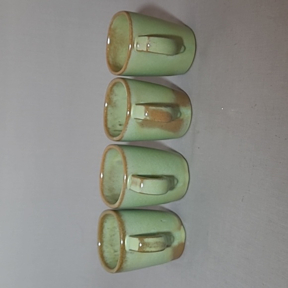 Frankoma Pottery Plainsman Prairie Green 5CC Handled Cups - Picture 6 of 12